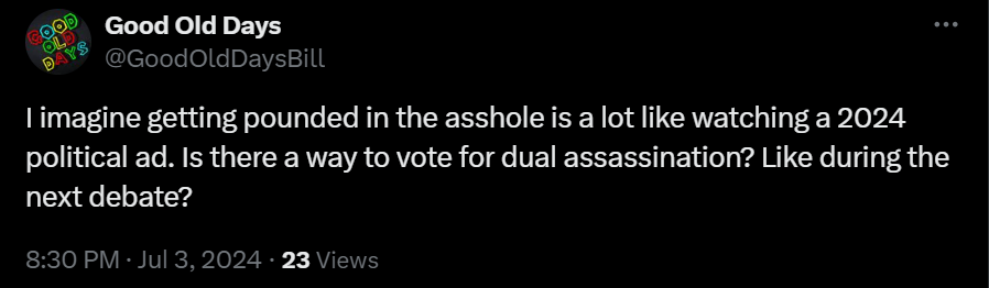 bill good old days threats.png