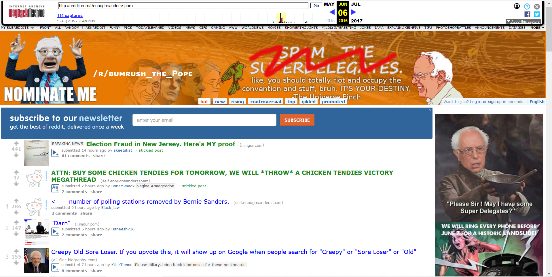 enoughsandersspam archive.png