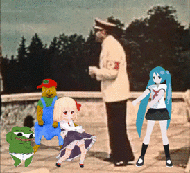 Hitler's animated dance party.gif