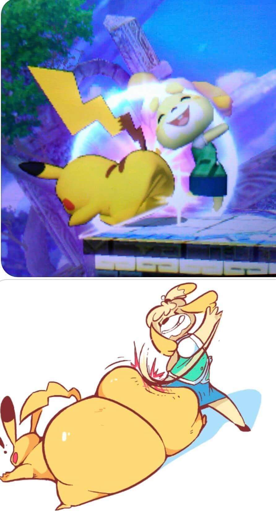 Isabelle and Pikachu.jpg