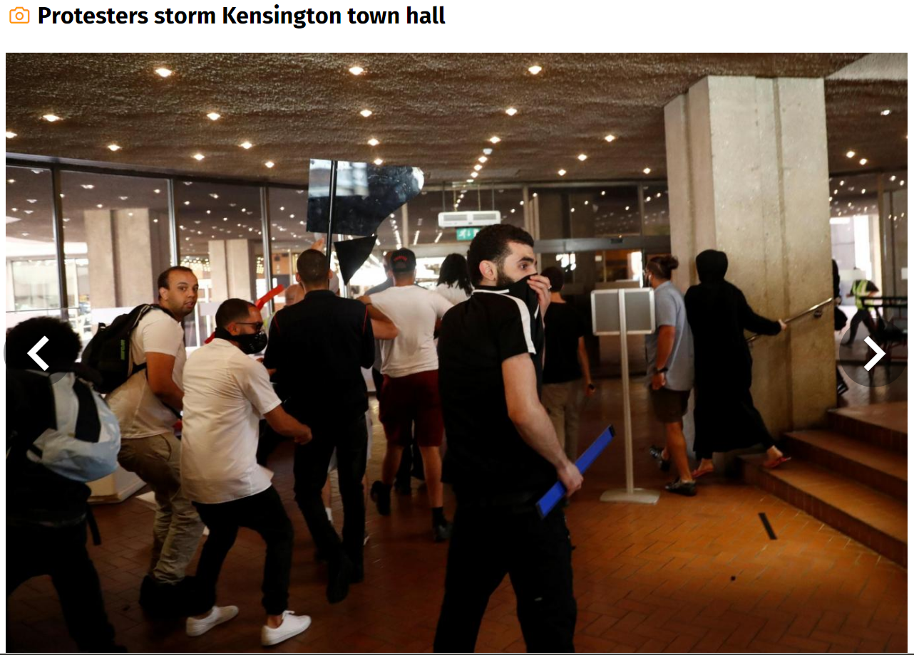 Londonistan fire protest.PNG