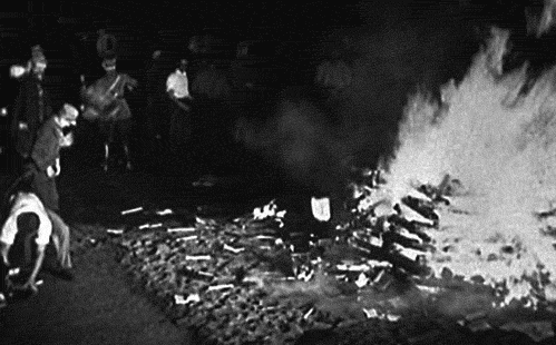 nazi book burning.gif