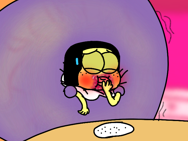 Tilly Green Stuffing Herself.png