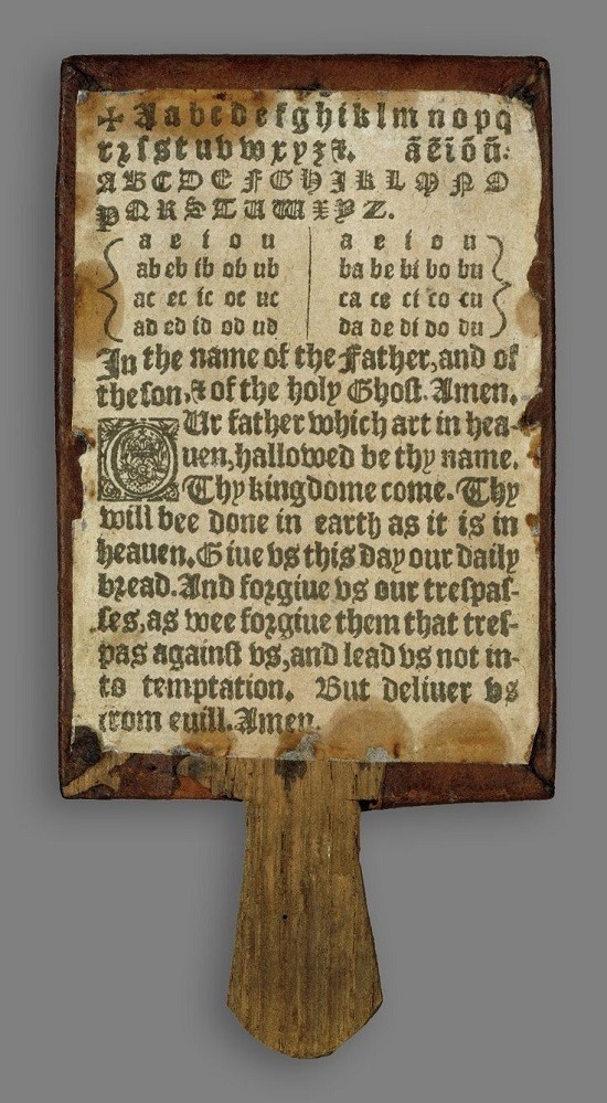 Hornbook Paddle 1630